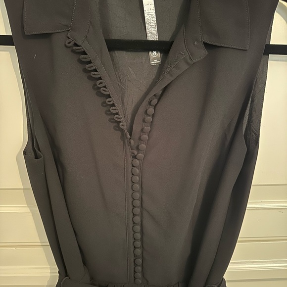 Anthropologie Kensie Black Sleeveless Dress LBD - Picture 4 of 8